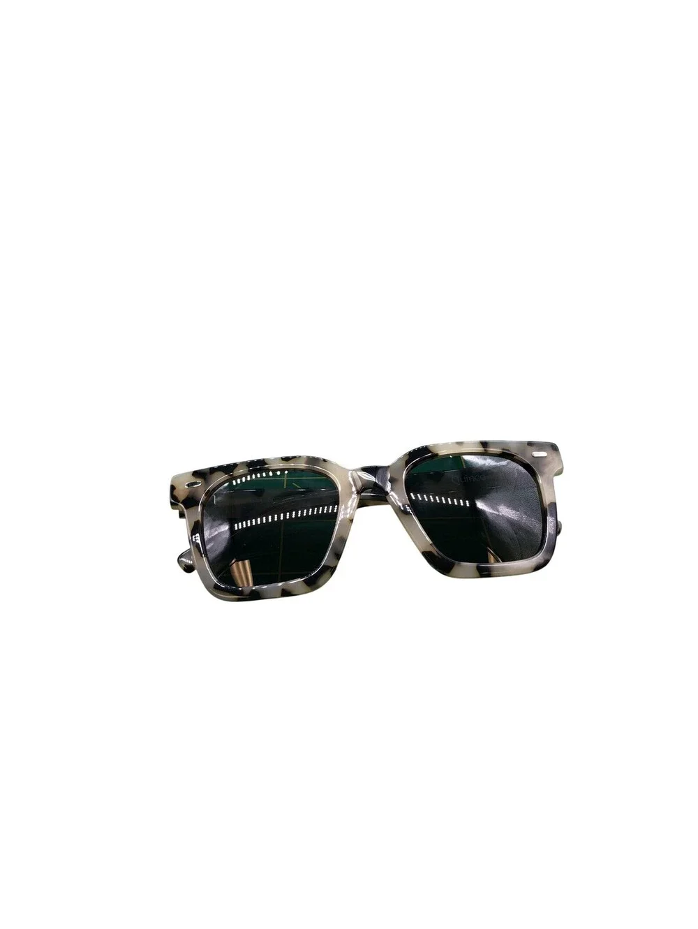 Quince Kirby Sunglasses Womens One Size White Tortoise Polarized Gray Lens